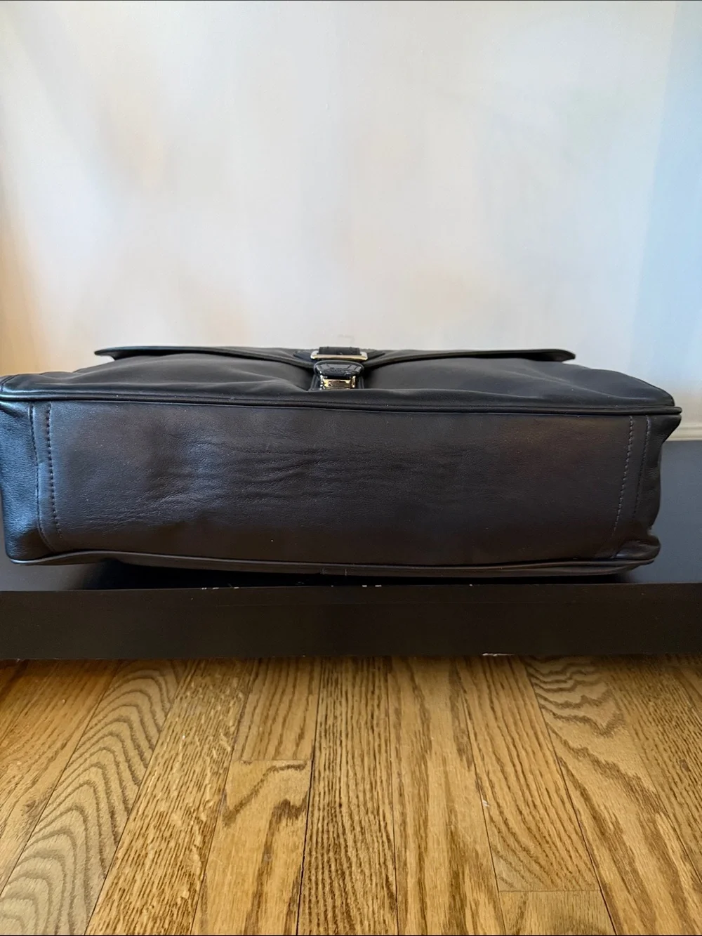 Coach (F70098) Black Leather Men’s Briefcase with Detachable Strap